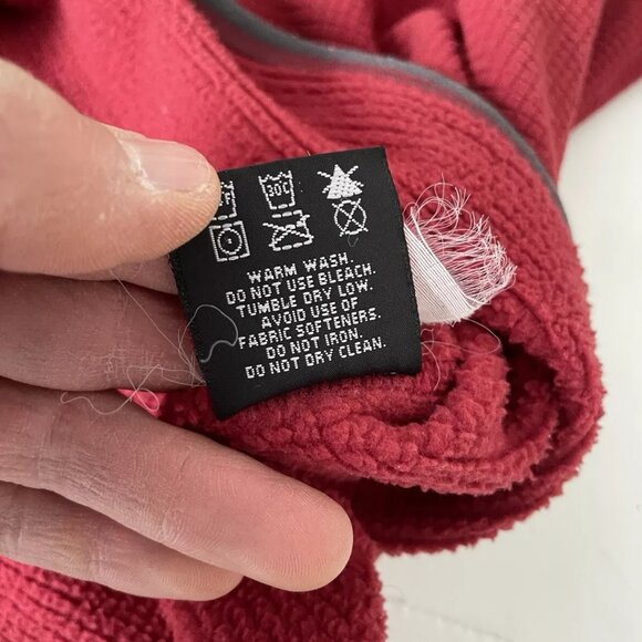 original Arc’teryx Delta AR Pullover Fleece Men’s Small Red Polartec Grid - Picture 7 of 9